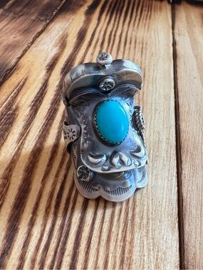 Tim Yazzie Statement Saddle Ring